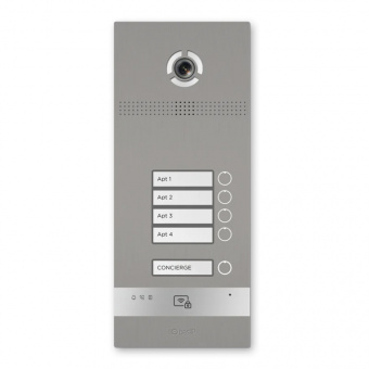 Вызывная панель BAS-IP BI-04FBI Silver Вызывная панель BAS-IP BI-04FBI Silver