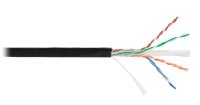 EC-UU004-6-PE-BK Кабель U/UTP 4 пары, Кат.6, медный, внешний, PE -40, 305м EC-UU004-6-PE-BK Кабель U/UTP 4 пары, Кат.6, медный, внешний, PE -40, 305м