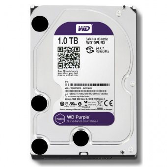 1 ТБ жесткий диск WD10PURZ серии WD Purple для систем видеорегистрации 1 ТБ жесткий диск WD10PURZ серии WD Purple для систем видеорегистрации
