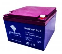 Аккумуляторная батарея SUNWAYS HR 12-26 Аккумуляторная батарея SUNWAYS HR 12-26
