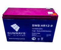 Аккумуляторная батарея SUNWAYS HR 12-9 Аккумуляторная батарея SUNWAYS HR 12-9