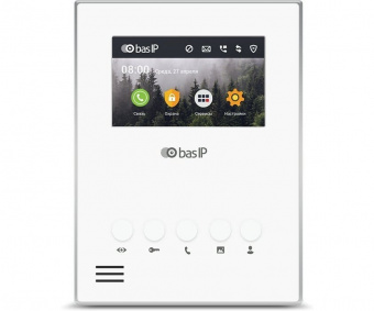 Абонентский монитор BAS-IP AU-04LA white Абонентский монитор BAS-IP AU-04LA white