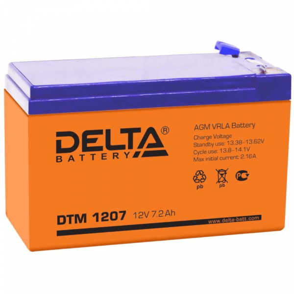 АКБ Delta DTM 1207 АКБ Delta DTM 1207
