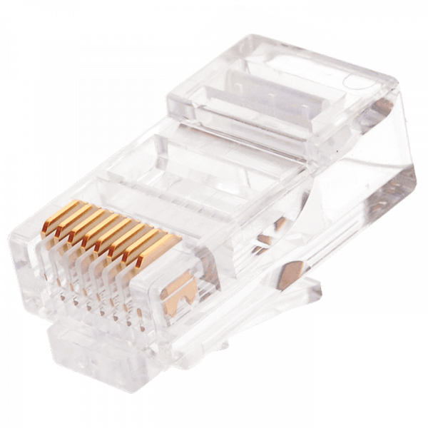 Коннектор RJ45/8P8C NIKOMAX NMC-RJ88RE06UD1-100 под витую пару неэкранированный, 100 шт Коннектор RJ45/8P8C NIKOMAX NMC-RJ88RE06UD1-100 под витую пару неэкранированный, 100 шт