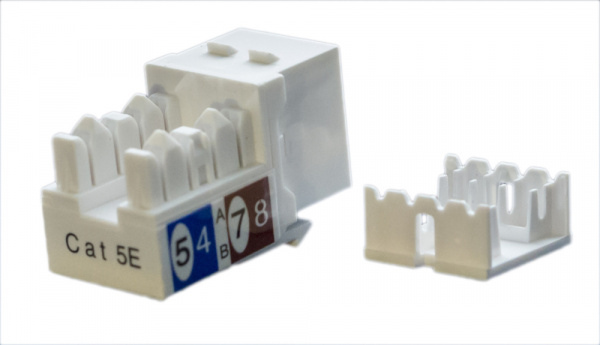 Коннектор Hyperline KJ9-8P8C-C5e-90-WH Коннектор Hyperline KJ9-8P8C-C5e-90-WH