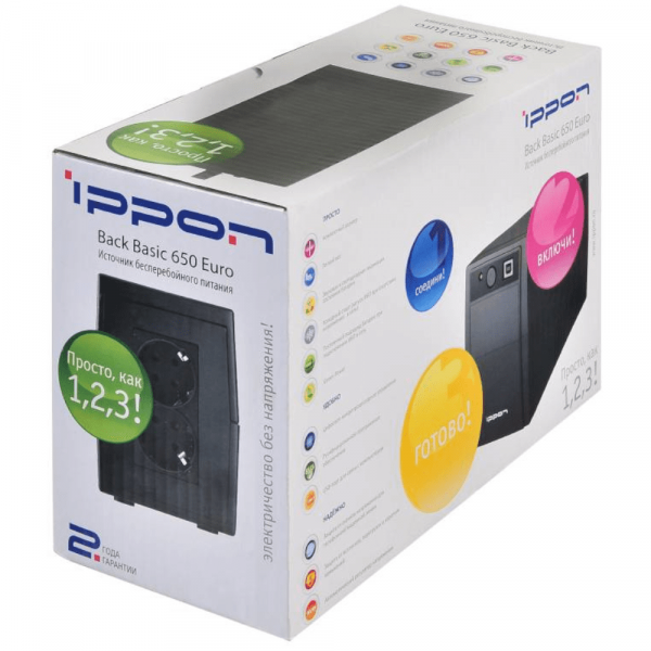 ИБП IPPON Back Basic 650 Euro ИБП IPPON Back Basic 650 Euro